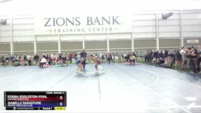 145 lbs Cons. Round 2 - Kyaria Eggleston-Pohl, Jayhawk Wrestling vs Isabella Sagastume, Protos Wrestling Club