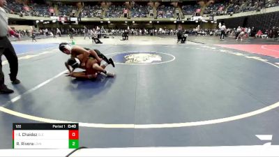 120 lbs Champ. Round 1 - Ismael Chaidez, Glenbard East vs Ruben Rivera, University