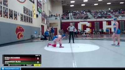 165 lbs Champ. Round 2 - Kyra Richards, Nampa vs Savannah Bliss, Nyssa