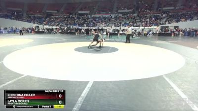 6A/5A Girls 115 Semifinal - Layla Morris, Mountainside Girls vs Christina Miller, Sherwood Girls