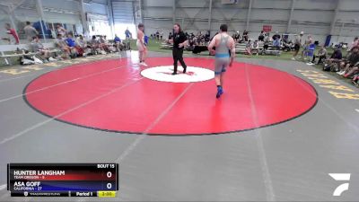 220 lbs Quarters & 1st Wb (16 Team) - Hunter Langham, Team Oregon vs Asa Goff, California