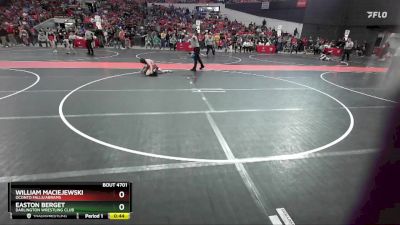 81 lbs Semifinal - Easton Berget, Darlington Wrestling Club vs William Maciejewski, Oconto Falls/Abrams