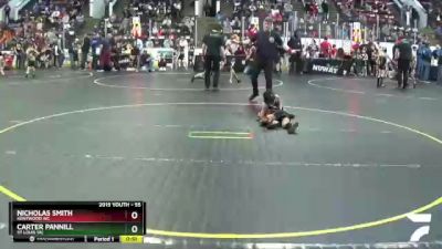 55 lbs Cons. Round 2 - Nicholas Smith, Kentwood WC vs Carter Pannill, St Louis WC