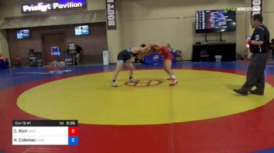 86 kg Con 16 #1 - Chasen Blair, Unattached vs Robert Coleman, Orange Crush Wrestling Club