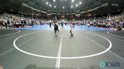 43 lbs Semifinal - Bentlee Egleston, Claremore Wrestling Club vs Remmi Schwahn, Chandler Takedown Club