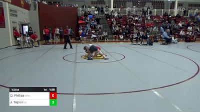 106 lbs Semifinal - Oliver Phillips, Baylor School vs Jack Signor, Episcopal Academy