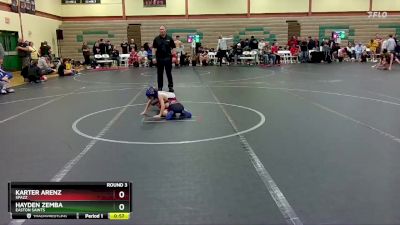 40-44 lbs Round 3 - Hayden Zemba, Easton Saints vs Karter Arenz, Spazz