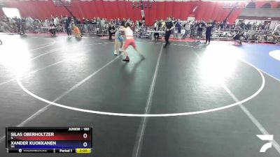 160 lbs Cons. Round 2 - Silas Oberholtzer, IL vs Xander Kuokkanen, WI