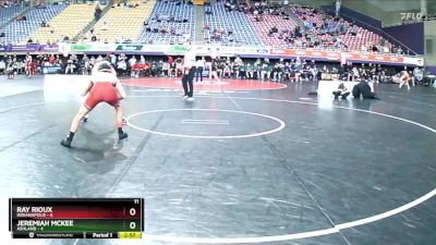 141 lbs Semis (4 Team) - Jeremiah McKee, Ashland vs Ray Rioux, Indianapolis