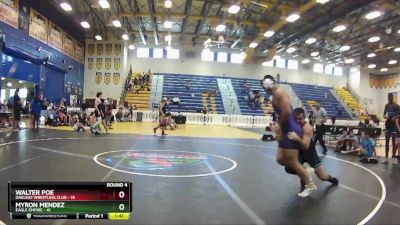 195 lbs Round 4 (8 Team) - Myron Mendez, Eagle Empire vs Walter Poe, Oakleaf Wrestling Club