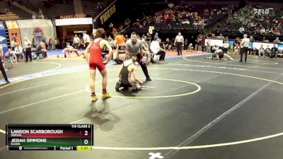 113 Class 2 lbs Quarterfinal - Jesiah Simmons, Eldon vs Landon Scarborough, Odessa