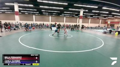 90 lbs Round 1 - Bella Fernandez, All Valley Wrestling Club vs Camila Alvarez, Cardinal Wrestling Club