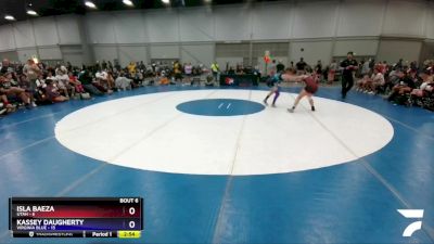 132 lbs Round 2 (8 Team) - Isla Baeza, Utah vs Kassey Daugherty, Virginia Blue