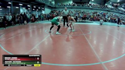 130 lbs Quarterfinal - Haydin Jackson, Smithville Youth Wrestling-AA  vs Brodi Jones, Victory Wrestling-AAA