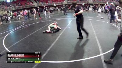 102 lbs Champ. Round 1 - Case Schindler, David City Wrestling Club vs Ty Pokorski, Westside Wrestling Club