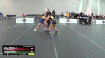 130 lbs Placement - Laila Oribello, Adrian College vs Hannah Mains, Limestone University