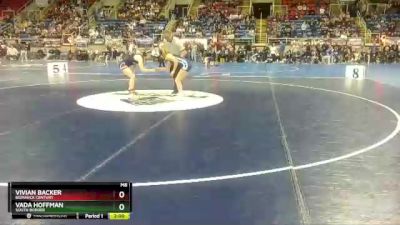 105 lbs Champ. Round 1 - Vada Hoffman, South Border vs Vivian Backer, Bismarck Century