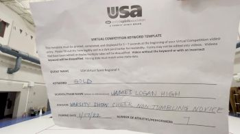 James Logan High School [Varsity Show Cheer Non-Tumbling Novice] 2022 USA Virtual Spirit Regional II