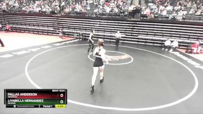 5A 120 lbs Quarterfinal - Pallas Anderson, Wasatch vs Liyabella Hernandez, Kearns