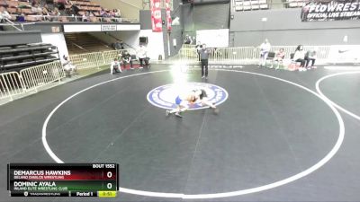 74 lbs Cons. Round 5 - Dominic Ayala, Inland Elite Wrestling Club vs Demarcus Hawkins, Delano Diablos Wrestling