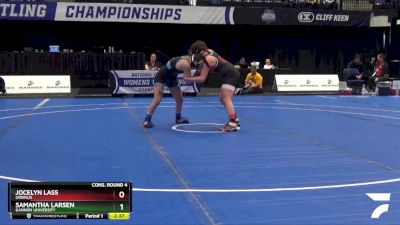 116 lbs Cons. Round 4 - Jocelyn Lass, Ursinus vs Samantha Larsen, Gannon University