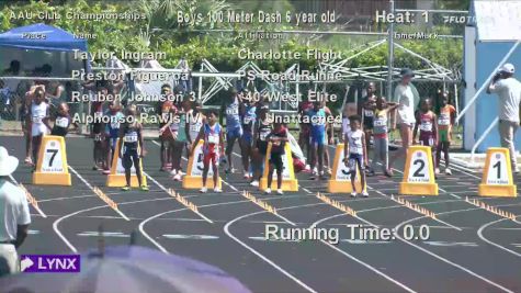 Youth Boys' 100m, Finals 1 - Age 6