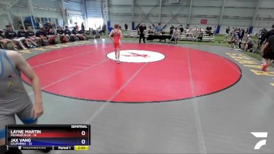 100 lbs Semis & 3rd Wb (16 Team) - Jarrett Smith, Michigan Blue vs Ethan Busby, California