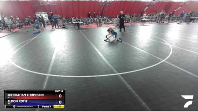 71 lbs 1st Place Match - Johnathan Thompson, IA vs Eldon Roth, WI