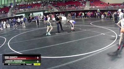 90 lbs Champ. Round 1 - Erik Swartz, Hawks Wrestling Club (Lincoln) vs Landon Johnson, Nebraska Elite Wrestling Club