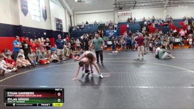 138 lbs Round 1 - Ethan Sandberg, Mighty Warriors Wrestling Acad vs Rylan Griggs, SONS OF THUNDER