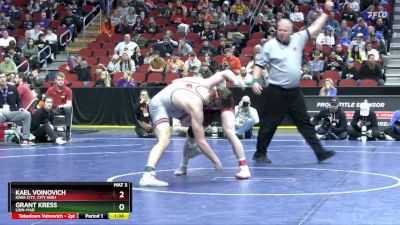 3A-157 lbs Semifinal - Grant Kress, Linn-Mar vs Kael Voinovich, Iowa City, City High