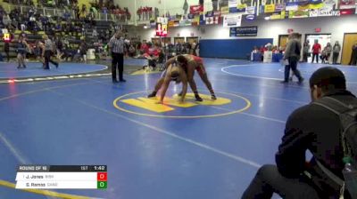 285 lbs Round of 16 - Josiah Jones, Bishop McCort vs Giomar Ramos, Canon McMillan