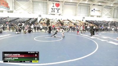 75 lbs Quarterfinal - Conner Howa, Club Not Listed vs Bentley Martin, Warrior Warehouse Wrestling