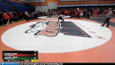 157 lbs Cons. Round 4 - Gabriel Smith, Cornell College vs Jayden Jones, Ohio Northern