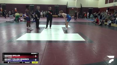 16U-13 lbs Round 2 - Giovnni Speller, Unattached vs Broedy Collins Hendricks, Team Valley Wrestling Club