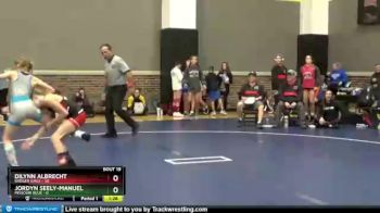 82 lbs Round 4 (12 Team) - Dilynn Albrecht, Badger Girls vs Jordyn Seely-manuel, Missouri Blue