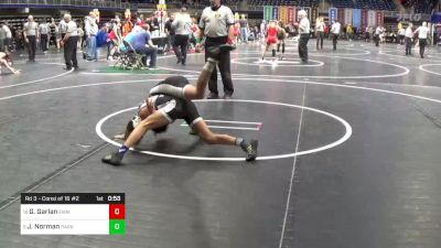 85 lbs Rd 3 - Consi Of 16 #2 - Giovanni Garlan, Emmaus vs Jaxten Norman, Parkland