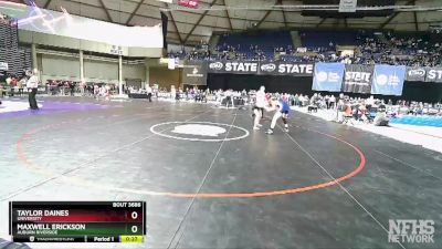 3A 126 lbs Cons. Round 4 - Taylor Daines, University vs Maxwell Erickson, Auburn Riverside