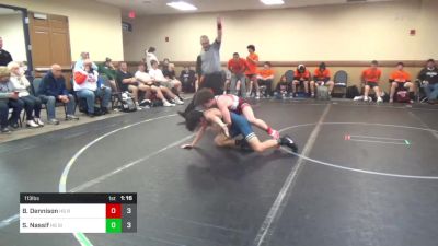 113 lbs Rr Rnd 2 - Brock Dennison, Team Round Up HS vs Sal Nassif, Silent Victory HS