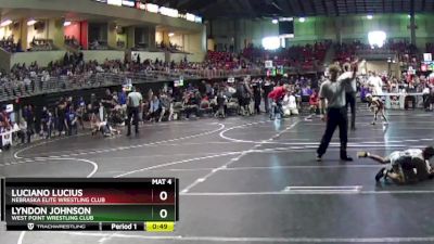 50 lbs Cons. Round 2 - Lyndon Johnson, West Point Wrestling Club vs Luciano Lucius, Nebraska Elite Wrestling Club