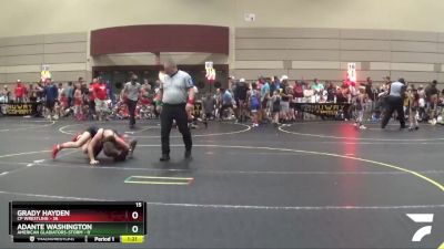 115 lbs Round 4 (6 Team) - Grady Hayden, CP Wrestling vs Adante Washington, American Gladiators-Storm