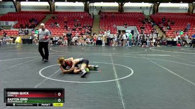 68 lbs Round 1 (4 Team) - Easton Ginn, Neighborhood vs Corbin Quick, NMWA