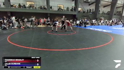 144 lbs Cons. Round 2 - Thaddeus Bradley, WA vs Caleb Burbank, WA