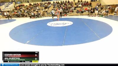 184 lbs Champ. Round 1 - Ben Gilbertson, St. John`s University (Minnesota) vs Stephen Watson, Wheaton College (Illinois)