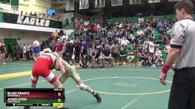 106 lbs Semifinal - Blake Frantz, WADSWORTH vs Ayden Dodd, PERRYSBURG