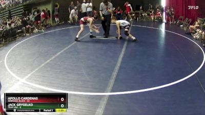 100 lbs Round 4 (6 Team) - Apollo Cardenas, Nebraska Black vs Jack Grygelko, Team USA