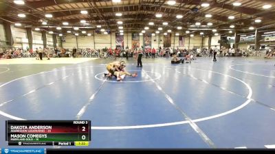 120 lbs Rd# 6- 9:00am Saturday Final Pool - Mason Comegys, Maryland Gold vs Dakota Anderson, Aggression Legionaries