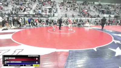 53 lbs Quarterfinal - Gigi Bragg, MI vs Eden Hernandez, CA