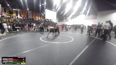 126 lbs Cons. Round 2 - Cristian Pecina, Oak Hills vs Detries Thomas, Paramount