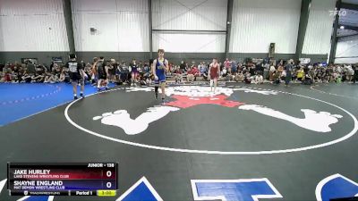 138 lbs Champ. Round 1 - Jake Hurley, Lake Stevens Wrestling Club vs Shayne England, Mat Demon Wrestling Club